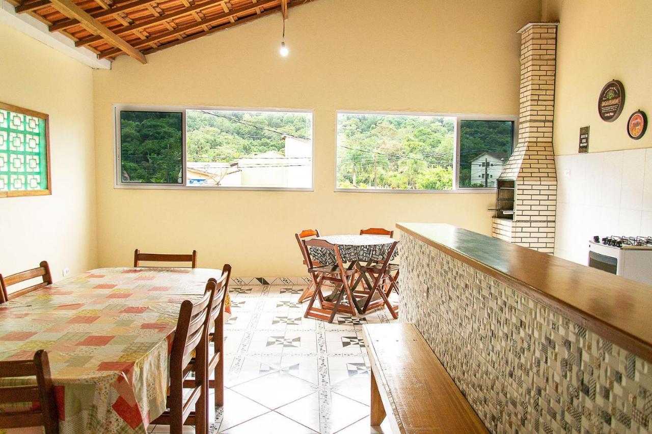Incrivel Casa Com Churrasqueira Em Ubatuba, Sp 外观 照片