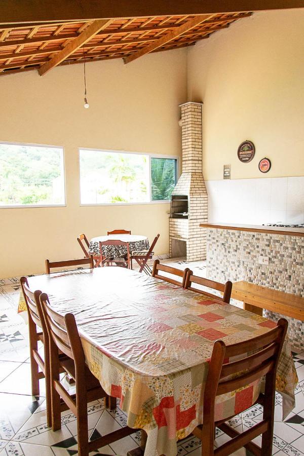 Incrivel Casa Com Churrasqueira Em Ubatuba, Sp 外观 照片